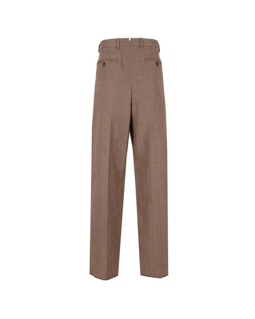 Emporio Armani Brown Suit Trousers for men