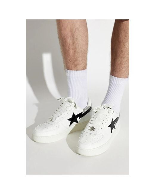 A Bathing Ape White Sneakers for men
