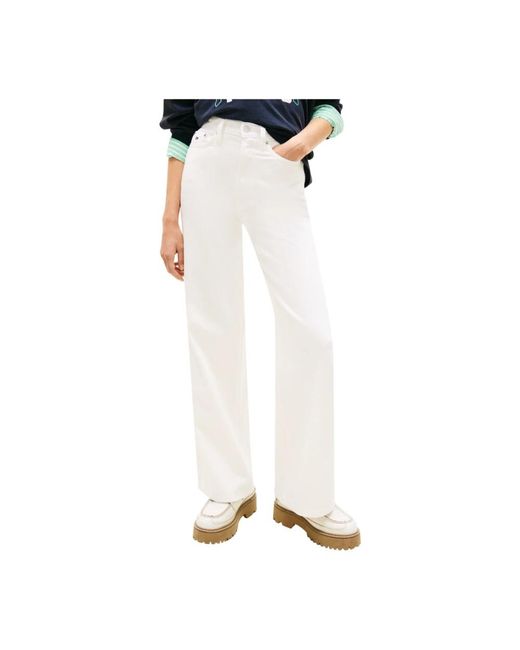 Tommy Hilfiger White Wide Jeans
