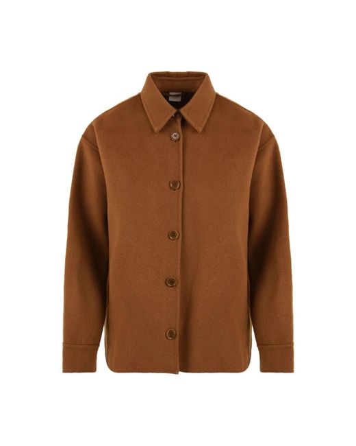 Aspesi Jassen Camel in het Brown