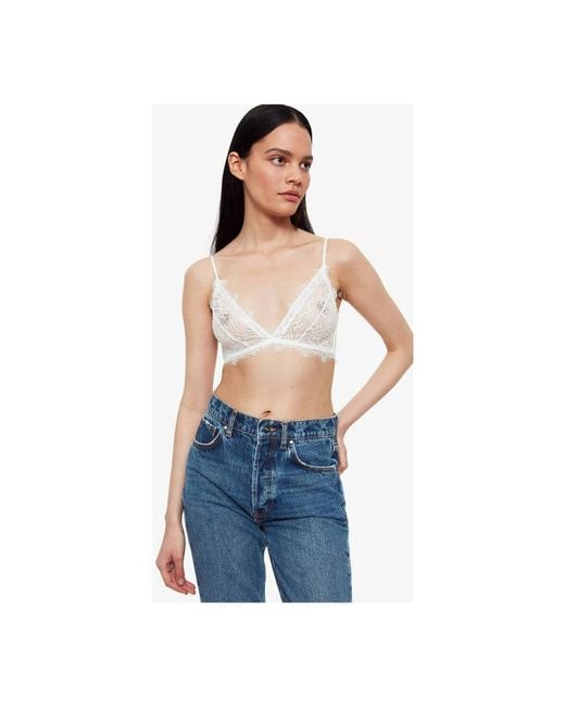 Anine Bing White Bras