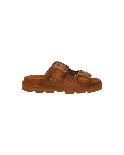 Mou Schoenen ,Bruin ,Brandy Sandalen in het Brown