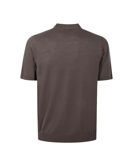 Roberto Collina Baumwoll Rollkragen T-Shirt in Brown für Herren