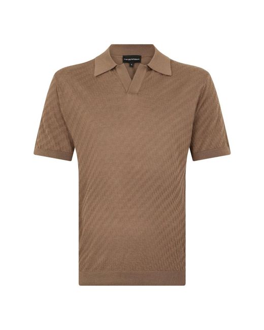 Emporio Armani Brown Polo Shirts for men