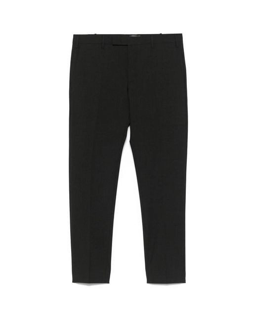 PT Torino Black Slim-Fit Trousers for men