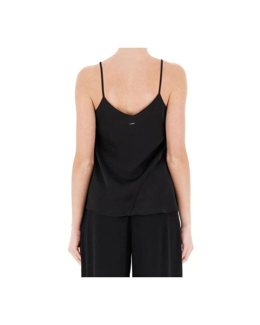 ARMANI EXCHANGE Black Sleeveless Tops