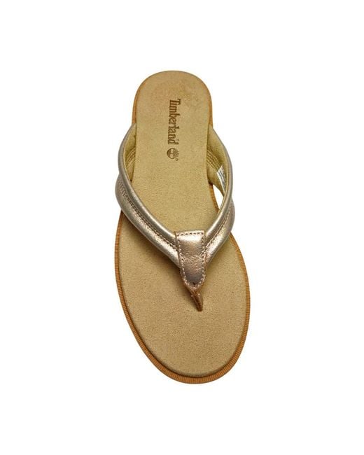 Timberland Metallic Flip Flops
