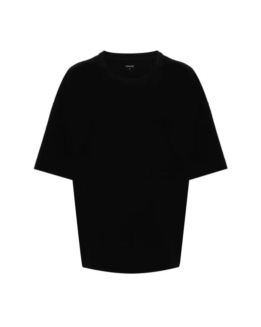 Lemaire Schwarzes boxy t-shirt in Black für Herren