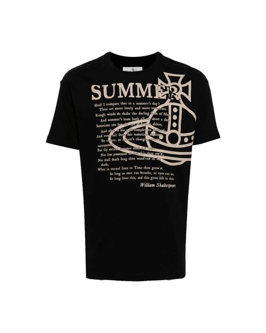 T-shirt classica nera estiva di Vivienne Westwood in Black