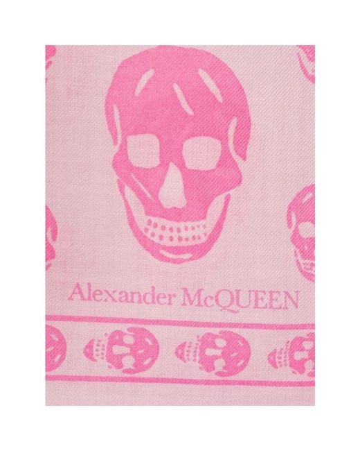 Alexander McQueen Pink Winter Scarves