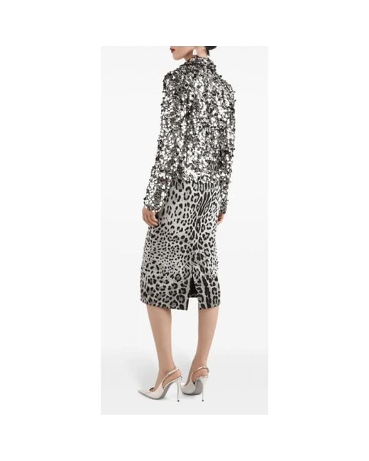 Dolce & Gabbana Black Midi Skirts