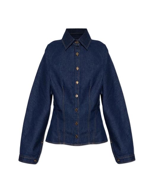 Agolde Blue Denim Shirts