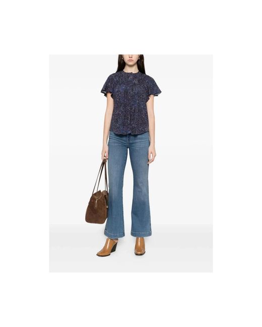 7 For All Mankind Blue Boot-Cut Jeans