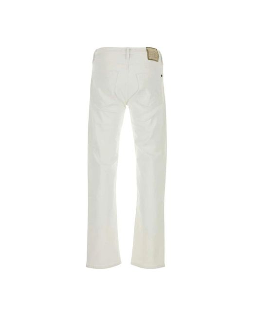 Incotex White Straight Fit Jeans for men