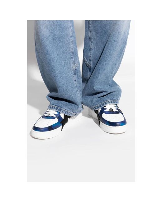 A Bathing Ape Sneakers in het Blue