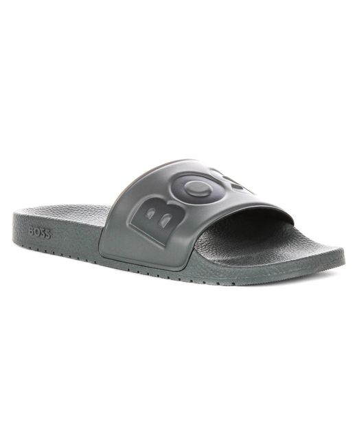Boss Gray Sliders for men
