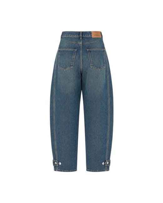 Isabel Marant Blue Loose Fit Jeans