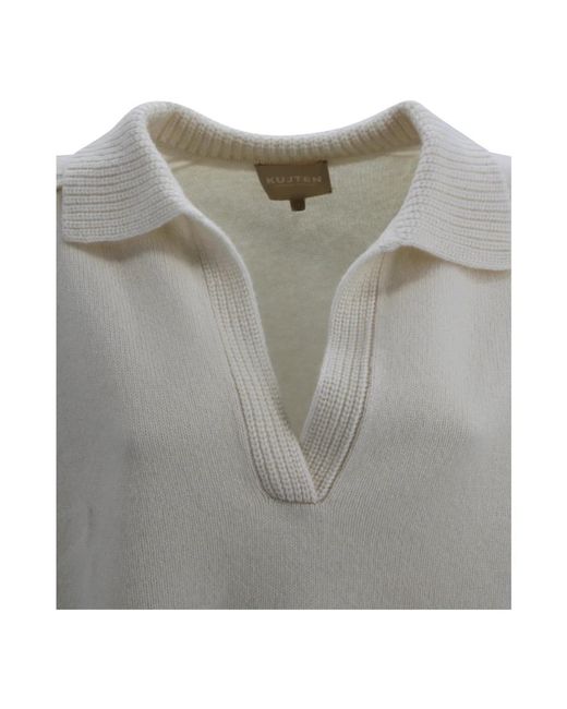 Kujten Gray V-Neck Knitwear