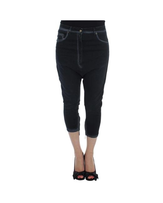 Roberto Cavalli Black Cropped Jeans