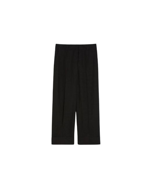 Wide Trousers Pennyblack de color Black