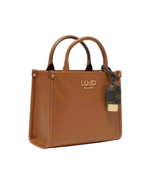 Liu Jo Brown Stilvolle Handtasche Mit Reißverschluss