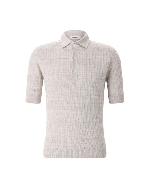 Lardini Gray Polo Shirts for men