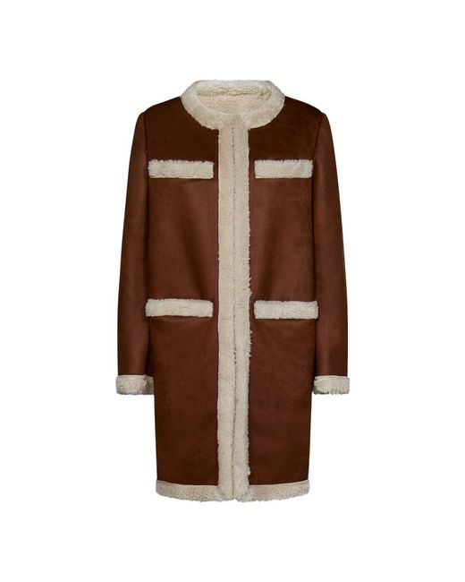 DSquared² Brown Faux Shearling Coat