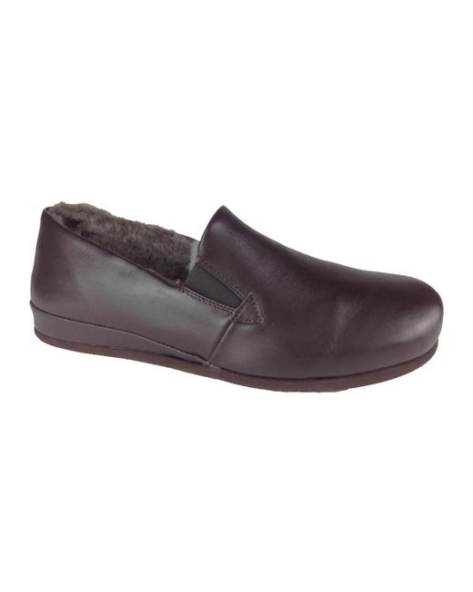 Rohde Schoenen ,Bruin ,Herenschoenen Pantoffel in het Purple voor heren