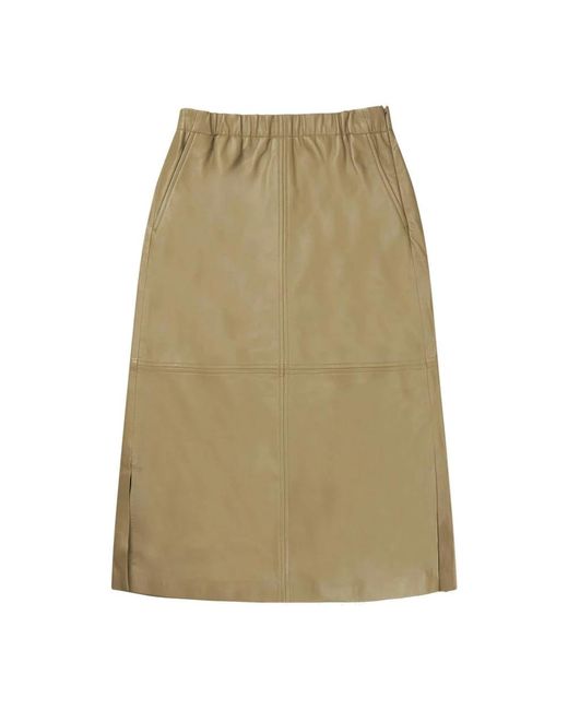 Munthe Green Leather Skirts
