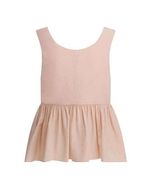 Chloé Pink Sleeveless Tops