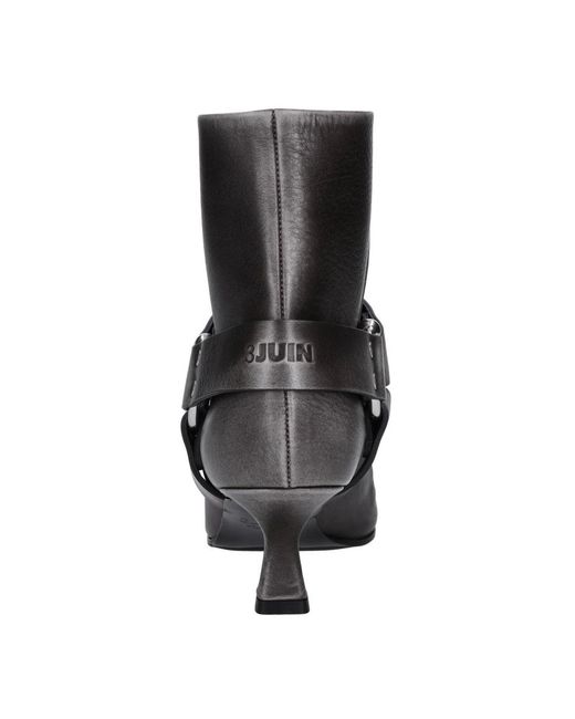 3Juin Black Heeled Boots