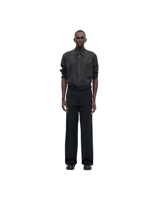 BERNER KUHL Black Wide Trousers for men