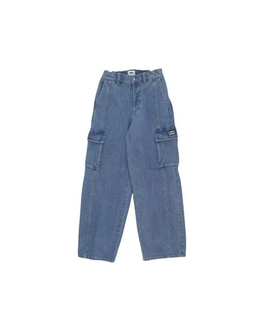 Obey Blue Straight Fit Jeans