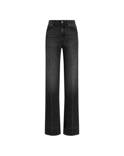 Dolce & Gabbana Black Wide Jeans