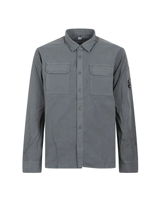 C P Company Gray Casual Shirts for men