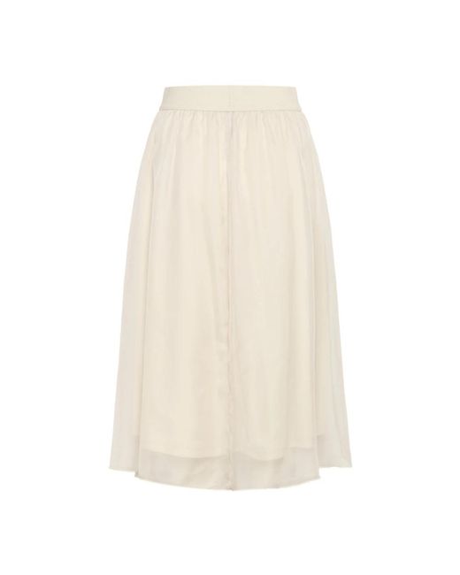 Saint Tropez White Midi Skirts