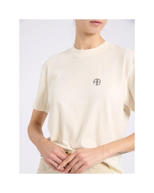 Anine Bing Natural T-Shirts