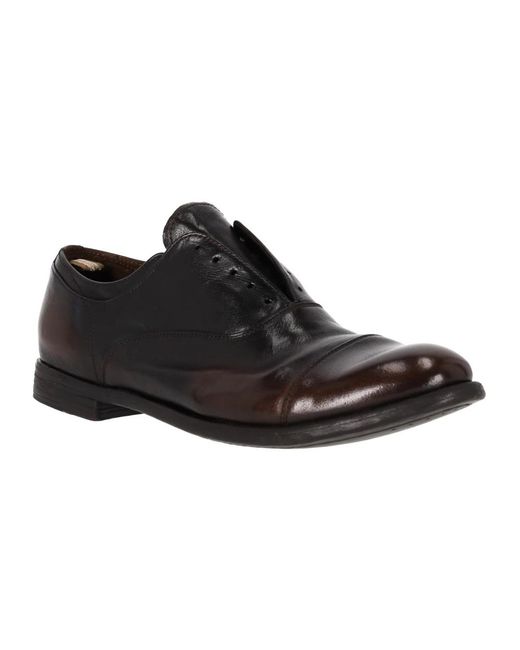 Officine Creative Black Dress Shoes for men