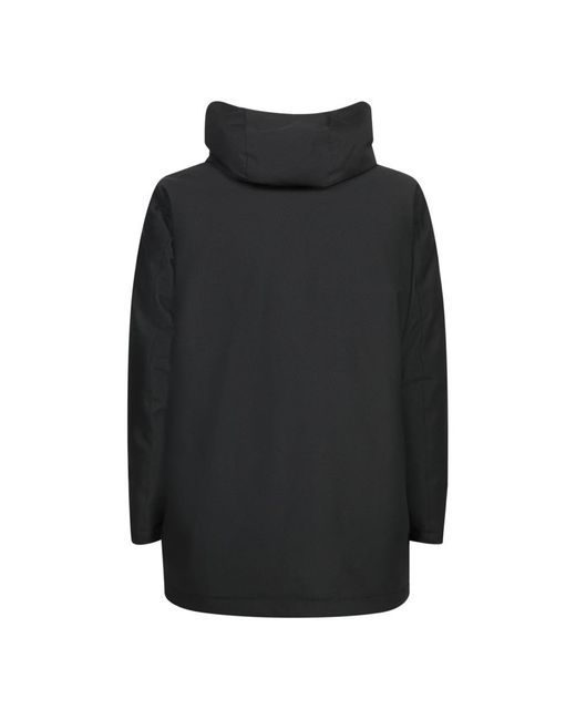 Herno Jassen ,Zwart ,Zwarte Driekwart Jas Elevate Style in het Black voor heren
