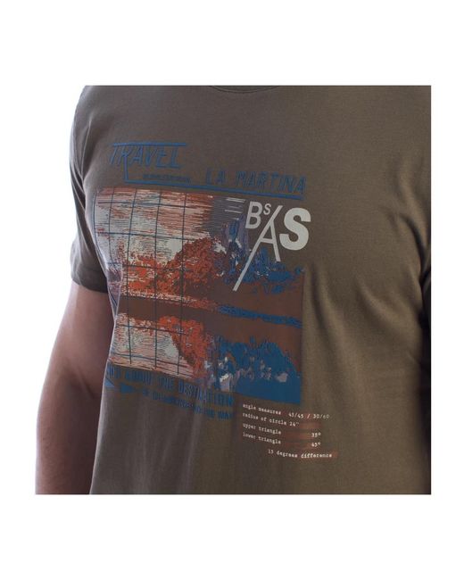 La Martina Gray T-Shirts for men