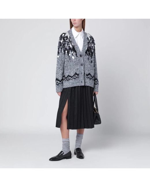 Cardigans Roberto Collina en coloris Blue