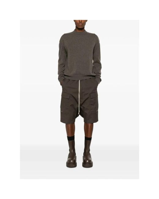 Rick Owens Gray Round-Neck Knitwear for men