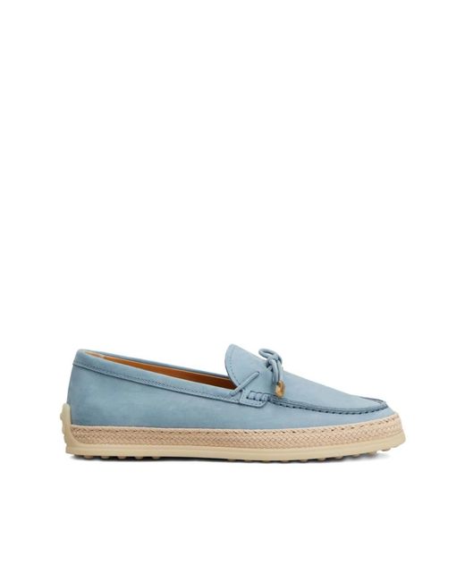 Tod's Blue Loafers