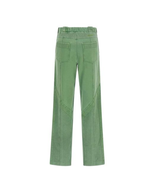 The Attico Green Wide Trousers