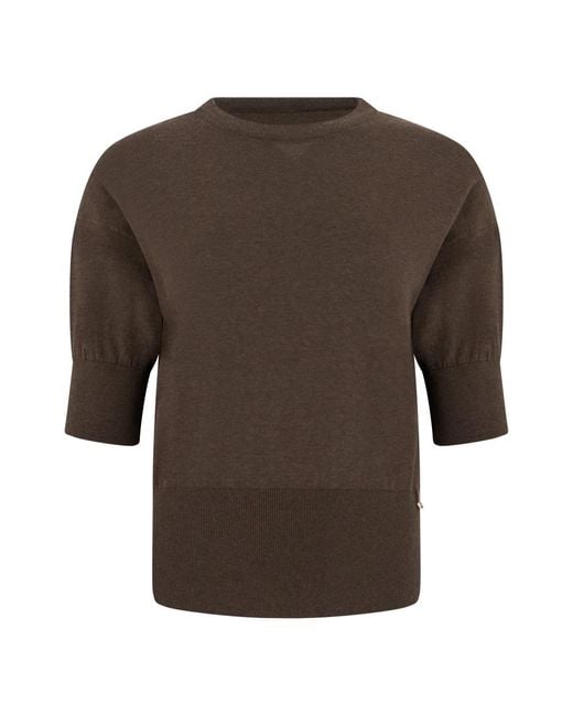 Herno Brown Round-Neck Knitwear