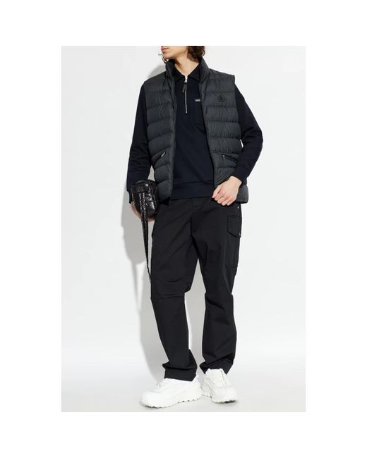 Moncler Blue Vests for men