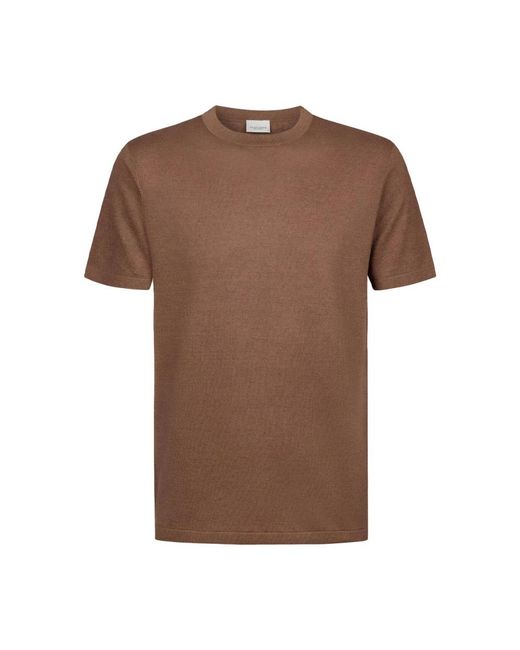 Profuomo Brown Round-Neck Knitwear for men