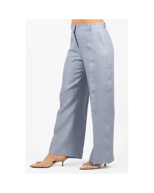 Weekend by Maxmara Blue Straight Trousers