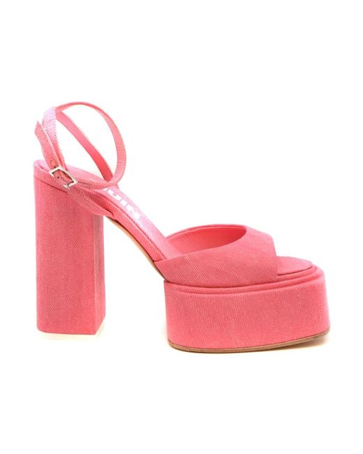 3Juin Pink High Heel Sandals