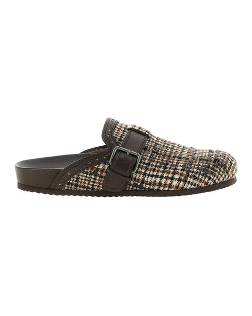 Brunello Cucinelli Brown Mules